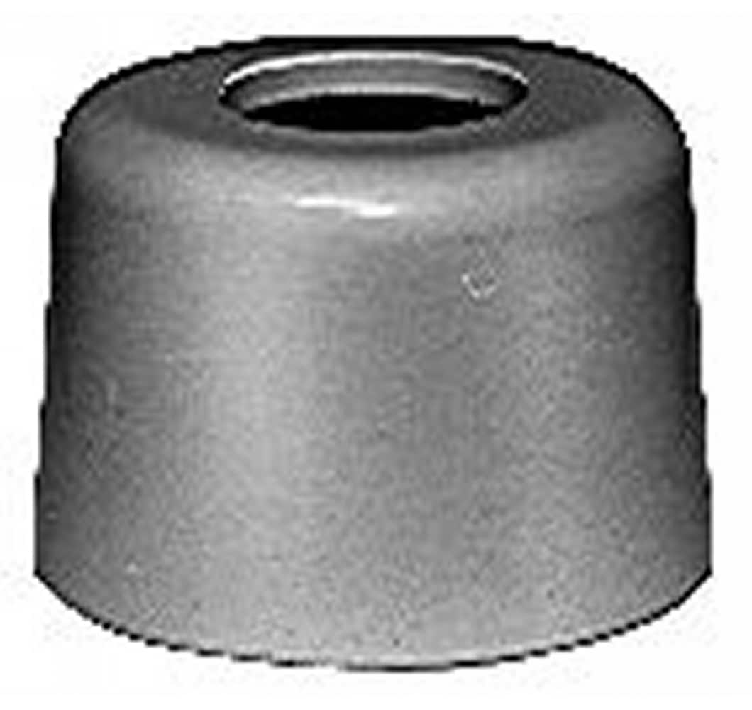 Cap nut (acorn nut) — a metal nut with a domed cap and a hollow center