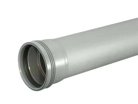 Close-up of a metal cylindrical pipe end with a threaded coupling against a white background.