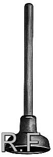 Hammer with a wooden handle and metal head on a white background, centered.