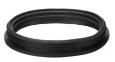 Black rubber O-ring (circular sealing gasket).