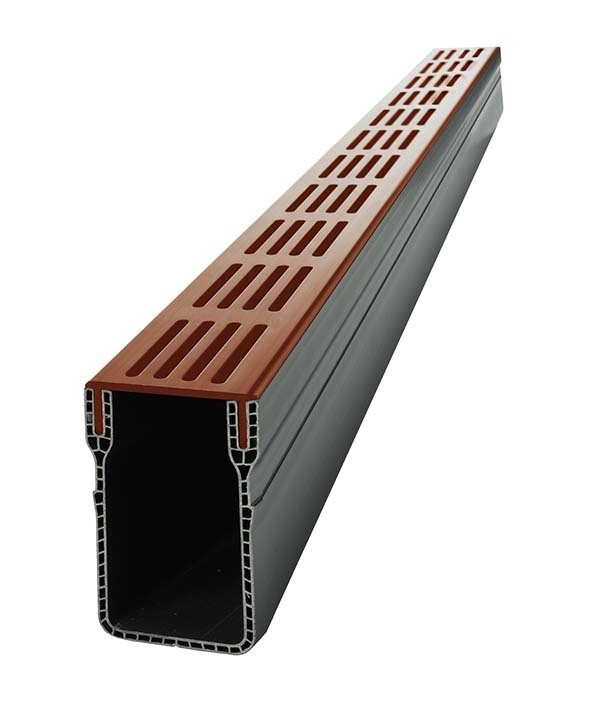 STAR-Drain 65x103 mm rende, cortenstål-rist